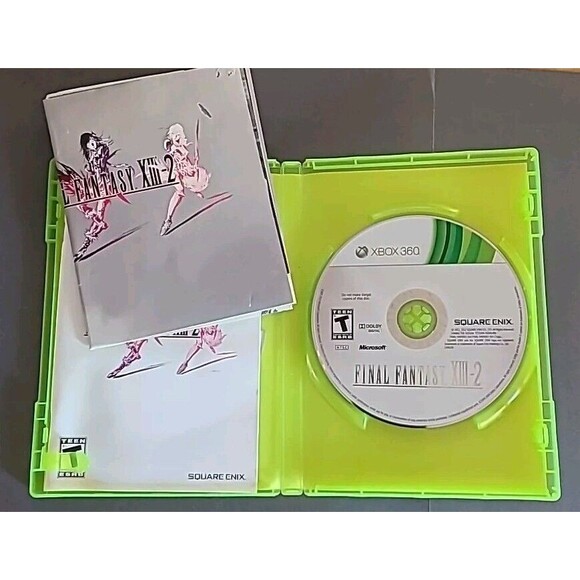 Xbox 360 Final Fantasy XIII-2 Microsoft 2012 Complete w/ Manual & Poster Tested - Picture 3 of 9